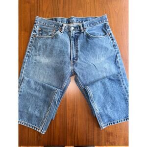 Vintage Levi's 505 Regular Fit Straight Leg Jeans 36x30 Blue Denim